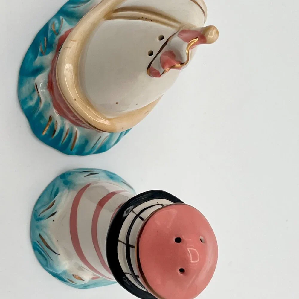 Salt and Pepper‎ Shaker Blue Sky Clayworks Heather Goldminc Lighthouse Sailboat